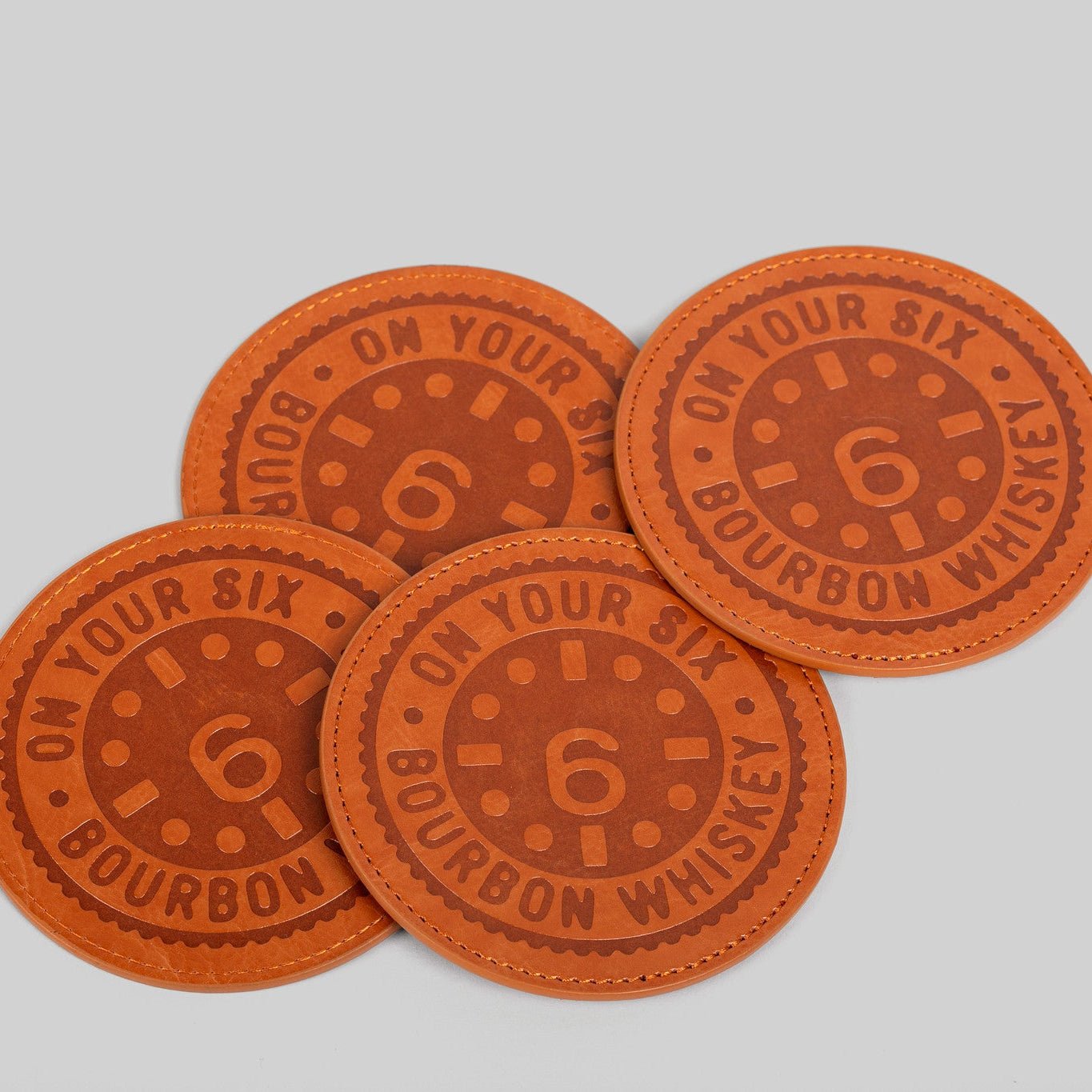 OY6 Leather Coaster Set
